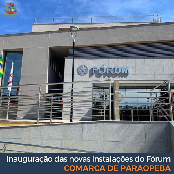 Vereadores participam de inauguração do Fórum de Paraopeba